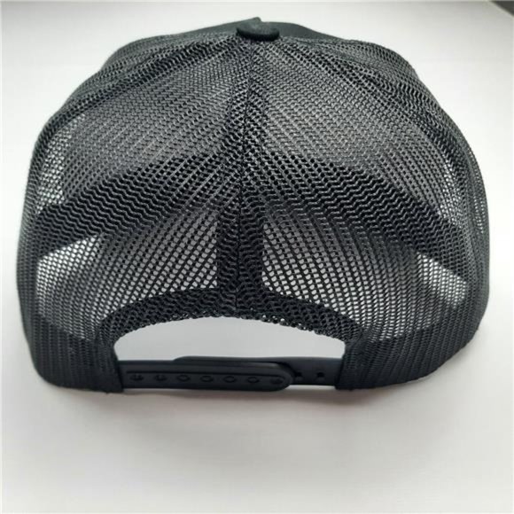 Caterpillar Diesel Power Embroidered Patch Flat Bill Trucker Hat Construction - Picture 4 of 5